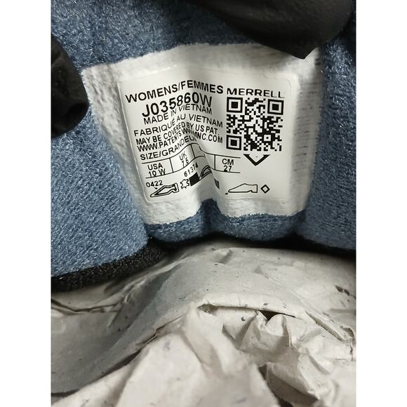 LIKE NEW Merrell Women’s Moab 3 Waterproof Hiking Shoes Granite Size 10W - Picture 4 of 5